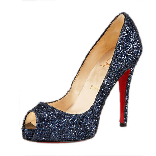 Christian Louboutin Glittered Platform Pump