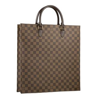 Louis Vuitton Damier Ebene Canvas Sac Plat Borse N51140