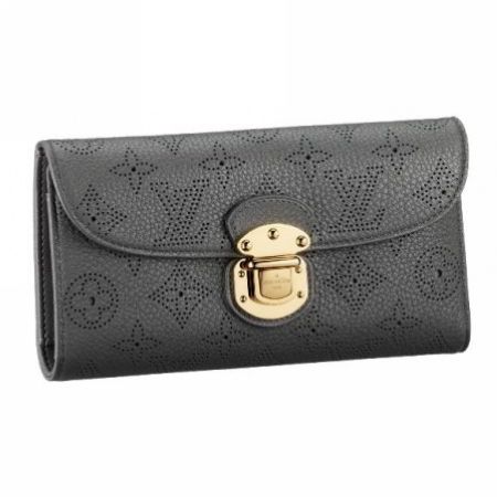 Louis Vuitton Pelle Mahina Portafoglio Amelia Charcoal Grey Borse M58127