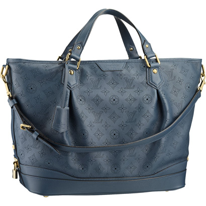 Louis Vuitton Pelle Mahina Stellar GM Blu Marine Borse M93464