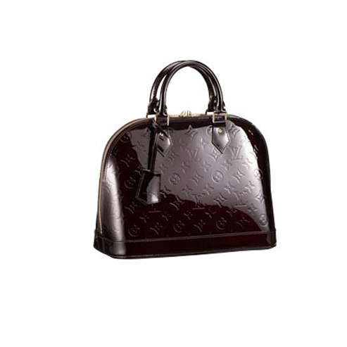 Louis Vuitton Pelle Monogram Vernis Alma Amaranto Borse M91611