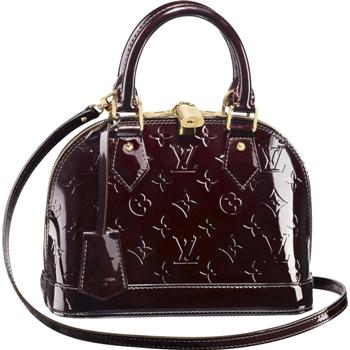 Louis Vuitton Pelle Monogram Vernis Alma BB Amaranto Borse M91678