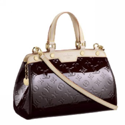 Louis Vuitton Pelle Monogram Vernis Brea PM Amaranto Borse M91622