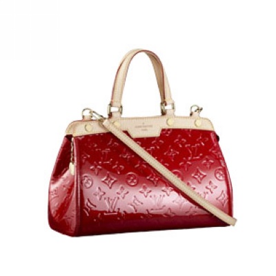 Louis Vuitton Pelle Monogram Vernis Brea PM Pomme D'amour Borse M91623