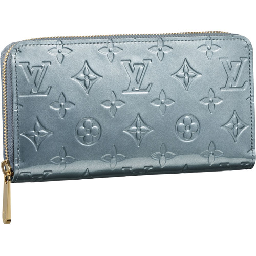 Louis Vuitton Pelle Monogram Vernis Portafoglio Zippy Givre Borse M91565