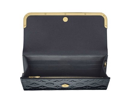 Louis Vuitton Pelle Monogram Vernis Rossmore MM Blu Infinito Borse M91554
