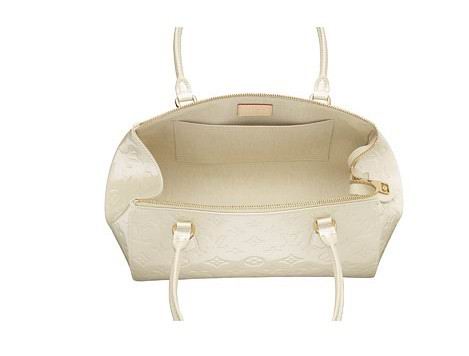 Louis Vuitton Pelle Monogram Vernis Sherwood GM Blanco Corailo Borse M91487