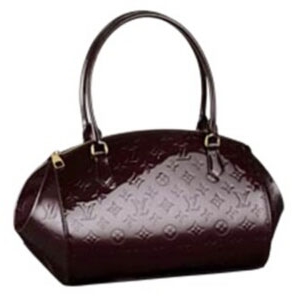 Louis Vuitton Pelle Monogram Vernis Sherwood GM Amaranto Borse M91489