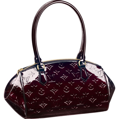 Louis Vuitton Pelle Monogram Vernis Sherwood PM Amaranto Borse M91493