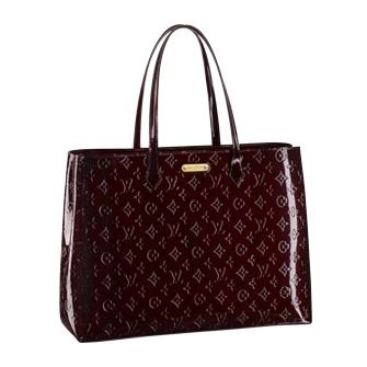 Louis Vuitton Pelle Monogram Vernis Wilshire GM Amaranto Borse M91649