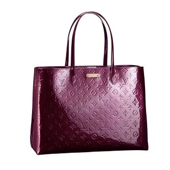 Louis Vuitton Pelle Monogram Vernis Wilshire GM Rosso Fauviste Borse M91664