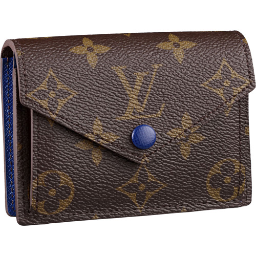 Louis Vuitton Tela Monogram Portafoglio Marie Blu Borse M60285