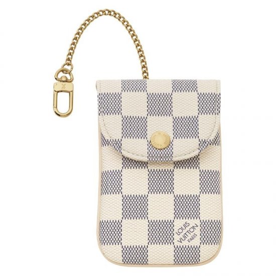 Louis Vuitton Tela Damier Azur Custodia Telefono MM Borse N60026