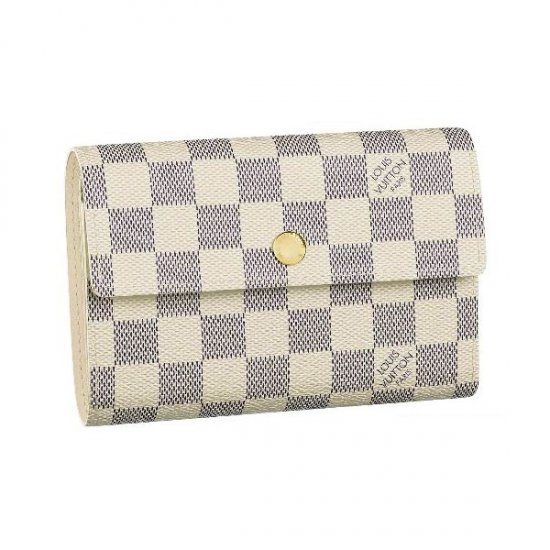 Louis Vuitton Tela Damier Azur Portafoglio Alexandra Borse N63068