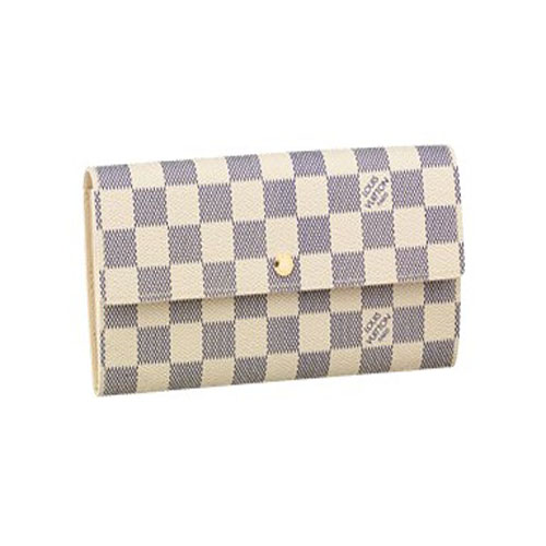 Louis Vuitton Tela Damier Azur Portafoglio Sarah Borse N61735