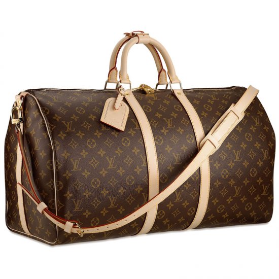 Louis Vuitton Tela Monogram Keepall 55 Con Tracolla Borse M41414