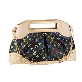 Louis Vuitton Tela Monogram Multicolore Judy GM Nero Borse M40254