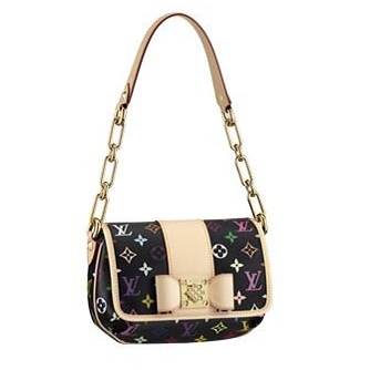 Louis Vuitton Tela Monogram Multicolore Patti Nero Borse M40306