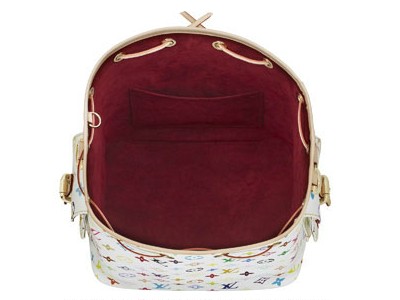 Louis Vuitton Tela Monogram Multicolore Petit Noe Blanco Borse M42229
