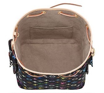 Louis Vuitton Tela Monogram Multicolore Petit Noe Nero Borse M42230