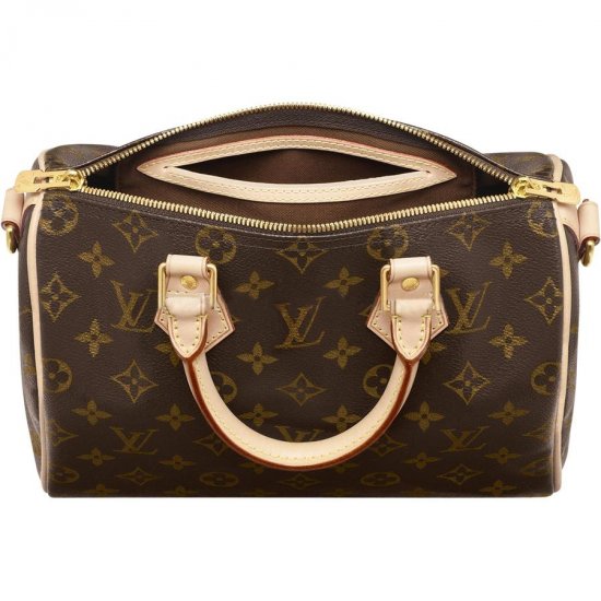 Louis Vuitton Tela Monogram Speedy 25 Con Tracolla Borse M40390
