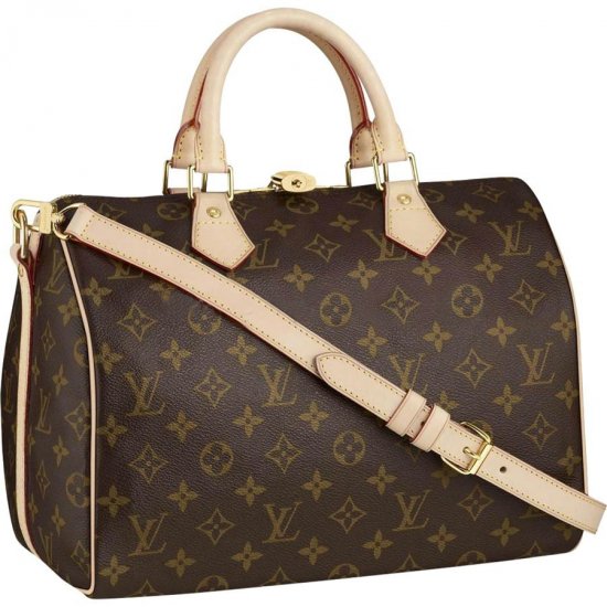 Louis Vuitton Tela Monogram Speedy 30 Con Tracolla Borse M40391