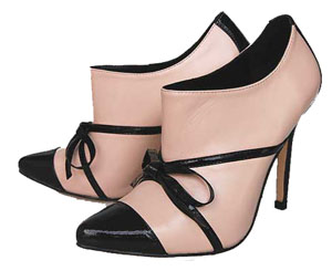 Manolo Blahnik Cap Toe Bootie light pink