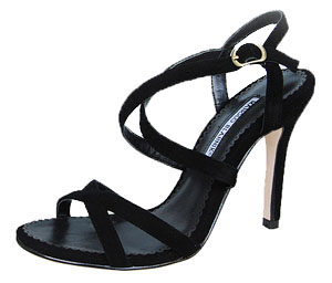 Manolo Blahnik ferret sandals black