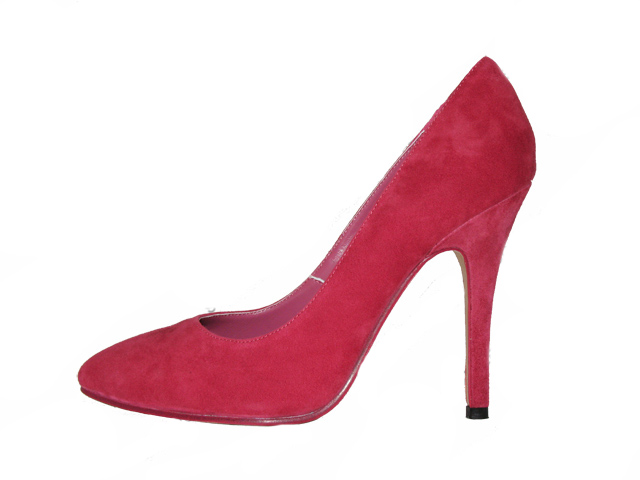 Manolo Blahnik pointed toe suede pumps wine-red