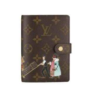 Louis Vuitton Tela Monogram Copertina Per Agenda Con Anelli Piccoli Illustre Borse R21127