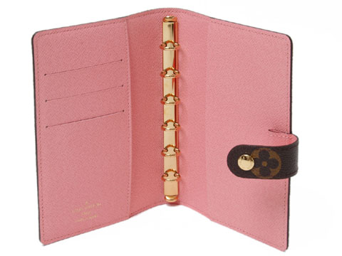 Louis Vuitton Tela Monogram Copertina Per Agenda Con Anelli Piccoli Illustre Borse R21127