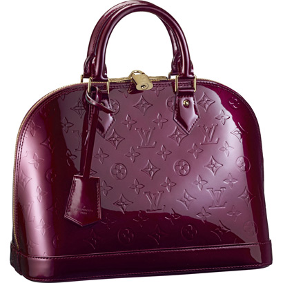 Louis Vuitton Pelle Monogram Vernis Alma Rosso Fauviste Borse M91691