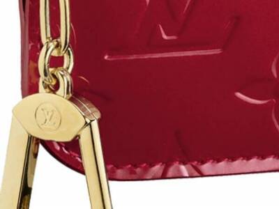 Louis Vuitton Pelle Monogram Vernis Pochette Portachiavi Pomme Damour Borse M93559