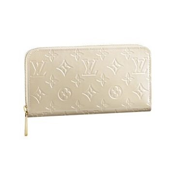 Louis Vuitton Pelle Monogram Vernis Portafoglio Zippy Blanco Corailo Borse M91459