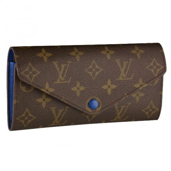 Louis Vuitton Tela Monogram Portafoglio Josephine Blu New Borse M60164