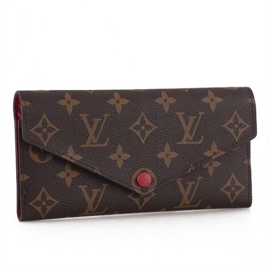 Louis Vuitton Tela Monogram Portafoglio Josephine Rosso Borse M60139