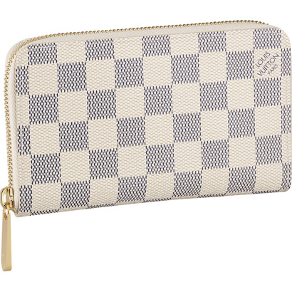 Louis Vuitton Tela Damier Azur Portafoglio Zippy Compact Borse N60029