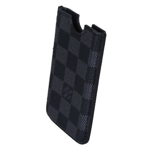 Louis Vuitton Tela Damier Graphite Custodia Iphone 4 Borse N63102 Uomo