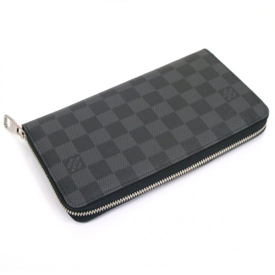 Louis Vuitton Tela Damier Graphite Organizer Zippy Illustre Borse N63002 Uomo