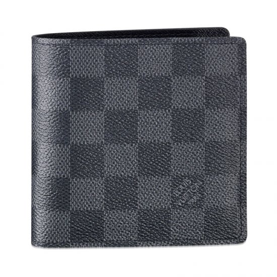 Louis Vuitton Tela Damier Graphite Portafoglio Marco Borse N62664 Uomo