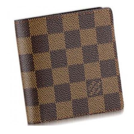 Louis Vuitton Tela Damier Portafoglio 6 Carte Di Credito Borse N61666 Uomo