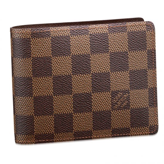 Louis Vuitton Tela Damier Portafoglio Florin Borse N60011 Uomo