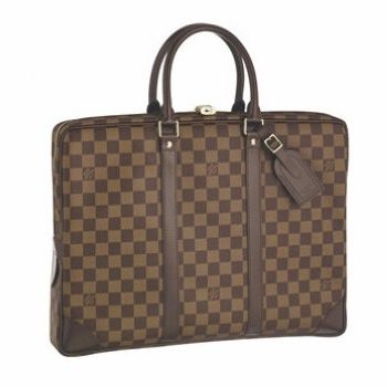 Louis Vuitton Tela Damier Porte Document Voyage Borse N41124 Uomo