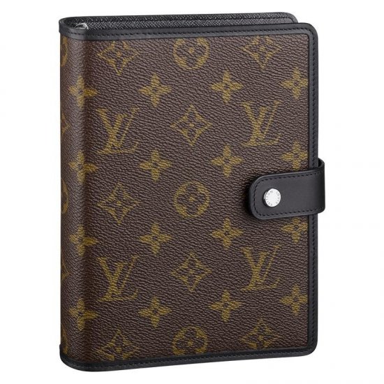 Louis Vuitton Tela Monogram Macassar Copertina Agenda MM Borse R21084 Uomo