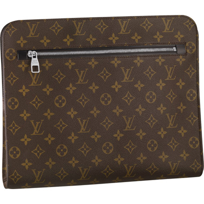 Louis Vuitton Tela Monogram Macassar Portafoglio Borse M40301 Uomo