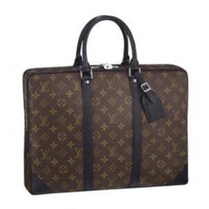 Louis Vuitton Tela Monogram Macassar Porte Document Voyage Borse M40225 Uomo