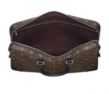 Louis Vuitton Tela Monogram Macassar Porte Document Voyage Borse M40225 Uomo