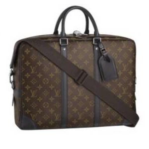 Louis Vuitton Tela Monogram Macassar Porte Documents Voyage GM Borse M40224 Uomo