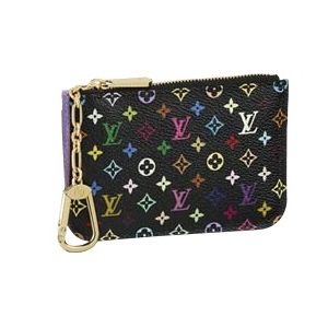 Louis Vuitton Tela Monogram Multicolore Pochette Portachiavi Violette Borse M60279