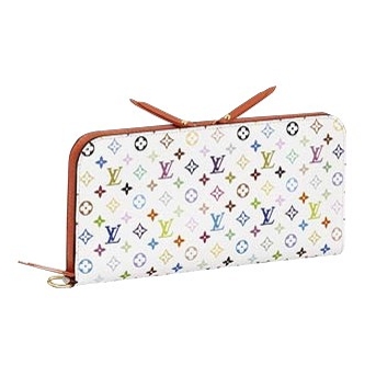 Louis Vuitton Tela Monogram Multicolore Portafoglio Insolite Arancione Borse M60270